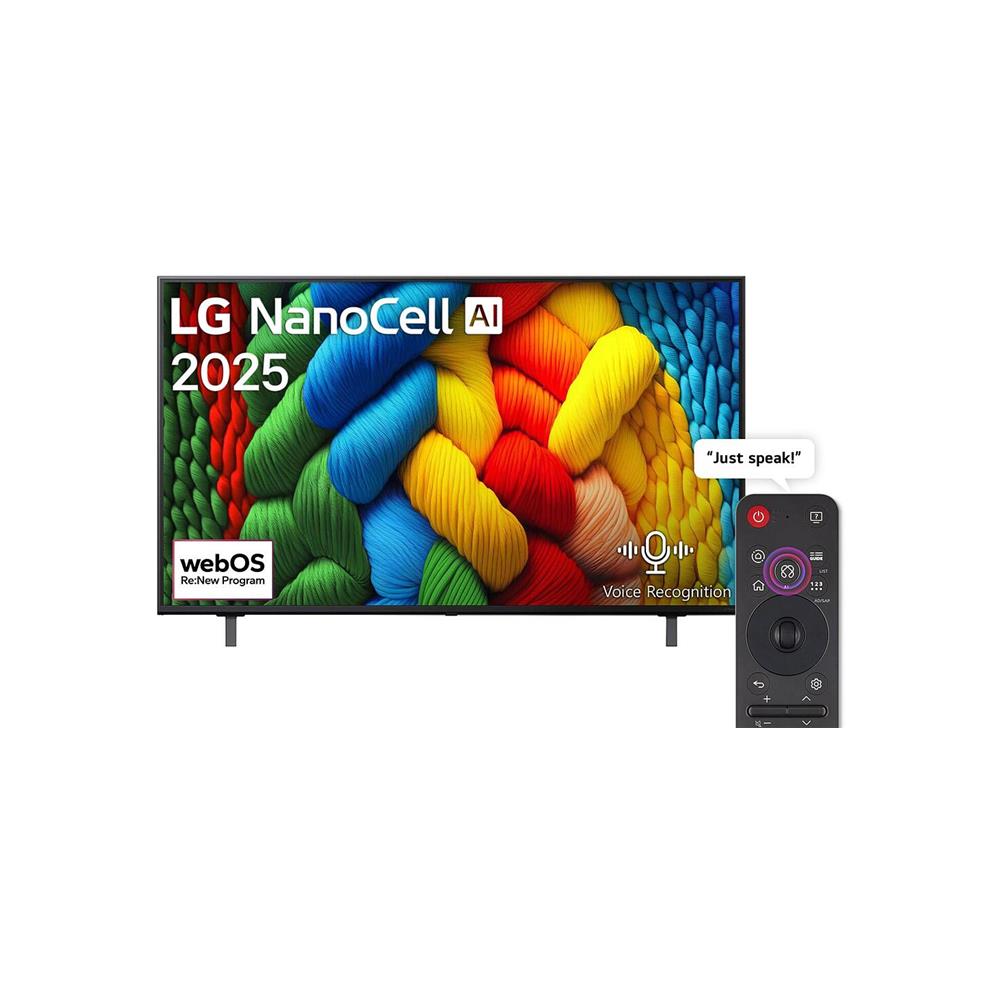 LG 75 Inch NanoCell AI NANO80 4k Smart TV 2025
