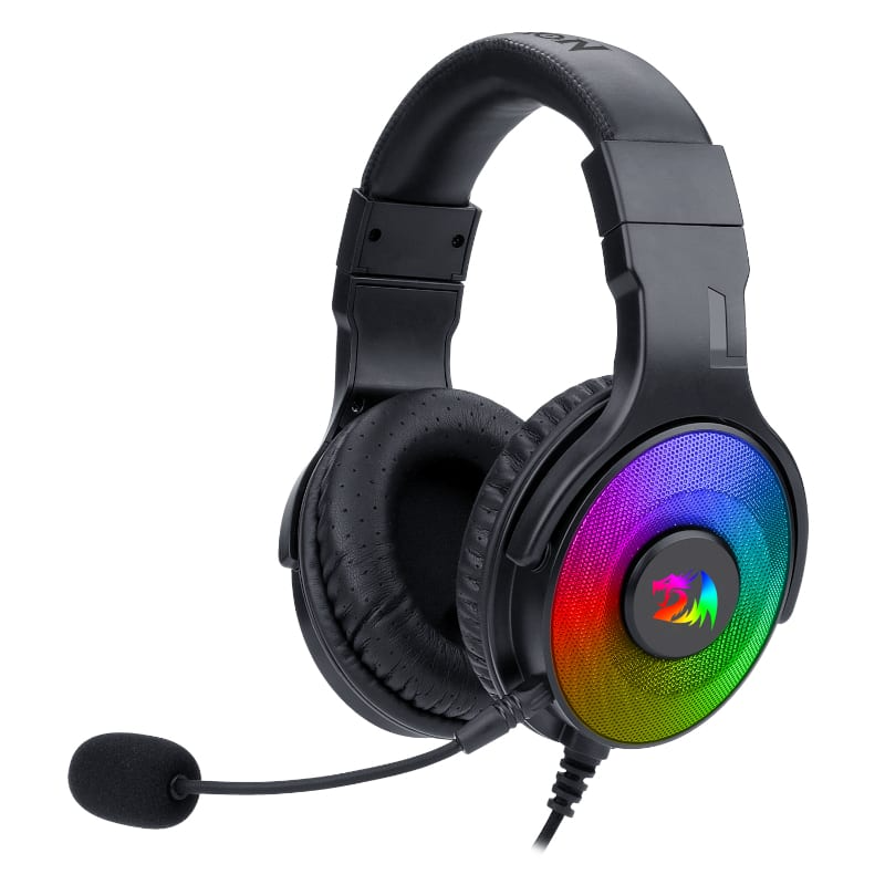 Redragon Over-ear Pandora Usb Rgb Gaming Headset - Black