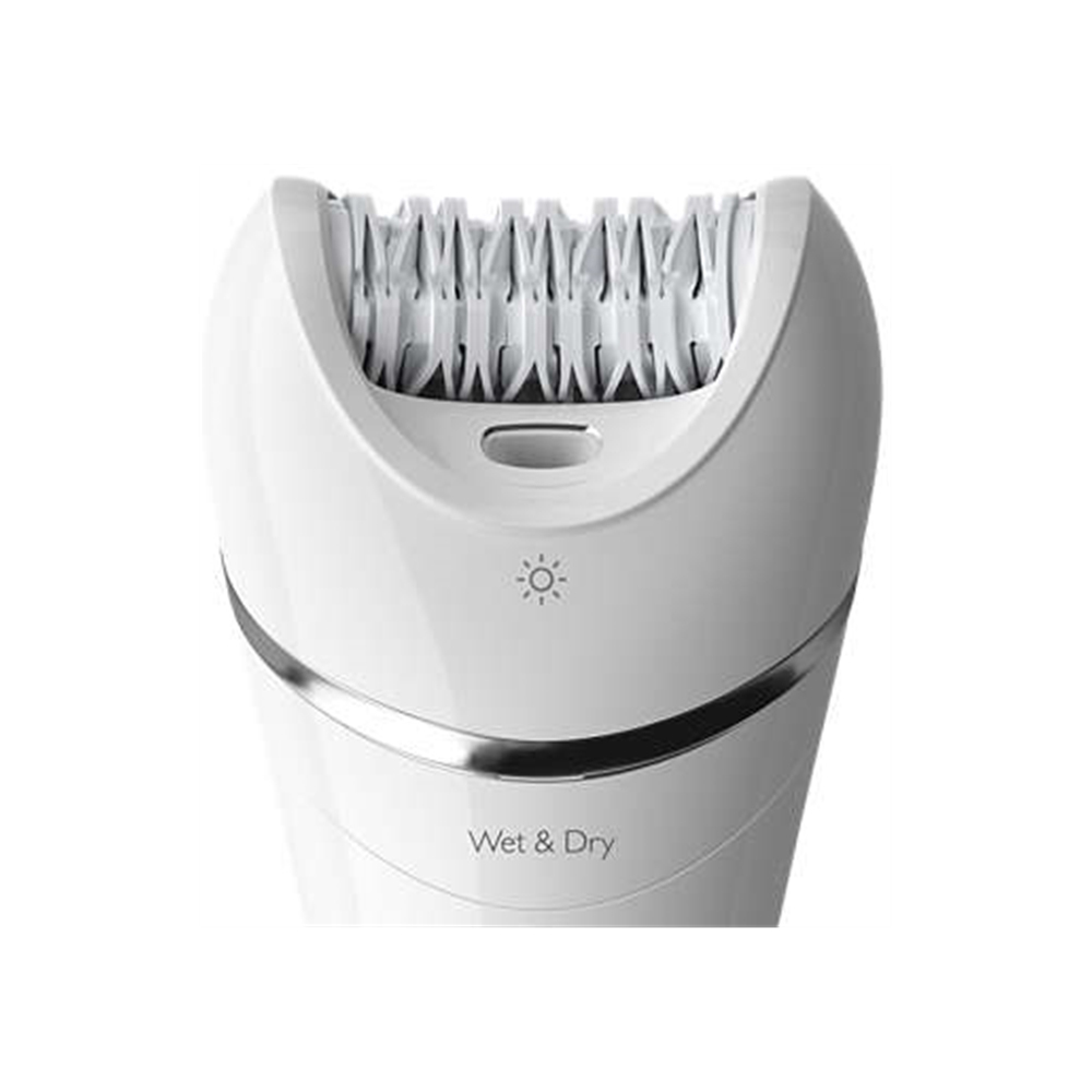 Philips Wet &amp; Dry Epilator Series 8000 with 3 Accessories - White
