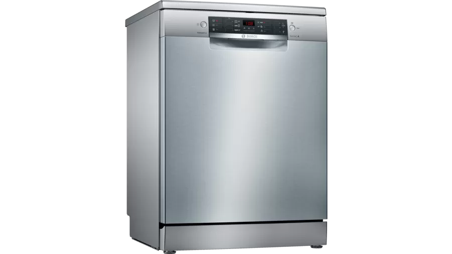 Bosch Serie | 4 Freestanding 60cm 14 Place Dishwasher - Silver/Inox plus Free Finish