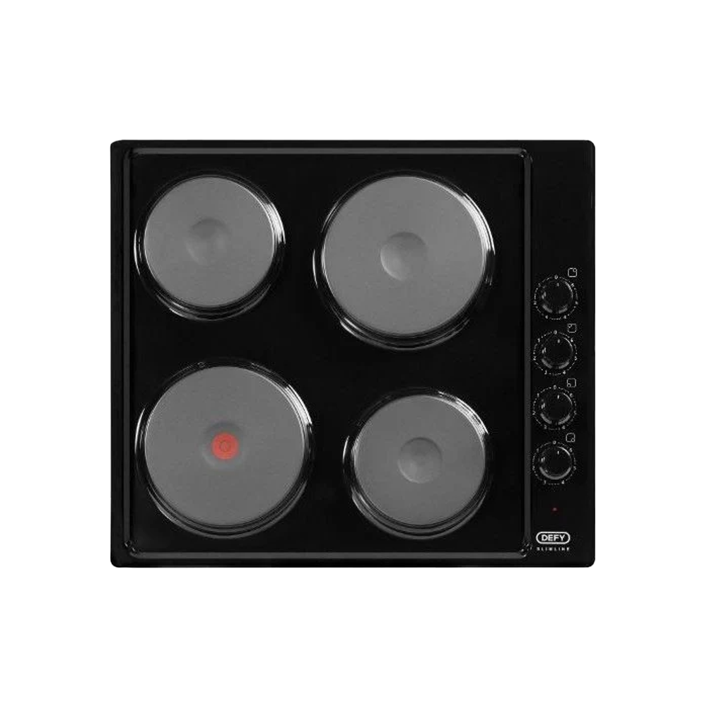 Defy Slimline Solid Hob with Control Switches - Black