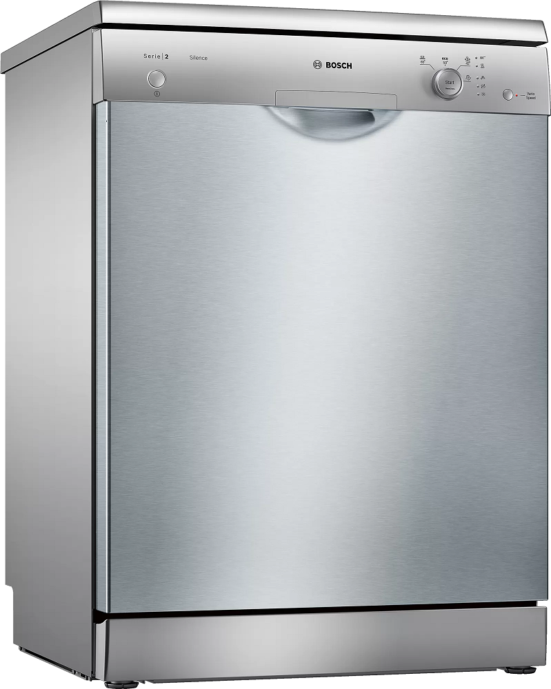 Bosch Serie | 2 Freestanding 60cm 12 Place Dishwasher - Silver/Inox plus Free Finish
