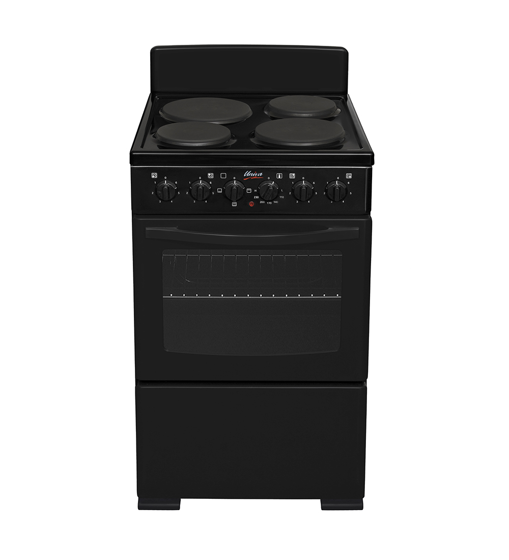Univa 50cm 4 Plate Cable Stove - Black - Expert Stores
