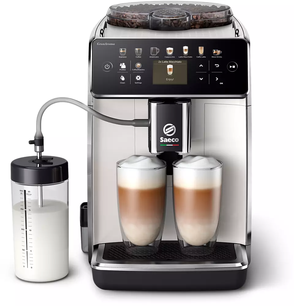Saeco GranAroma Fully Automatic Espresso Machine - White