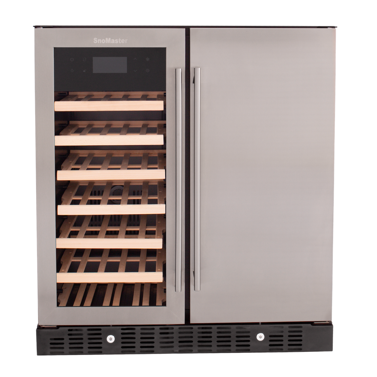 SnoMaster 176L Double Door Stainless Steel Beverage/Wine Cooler PRO