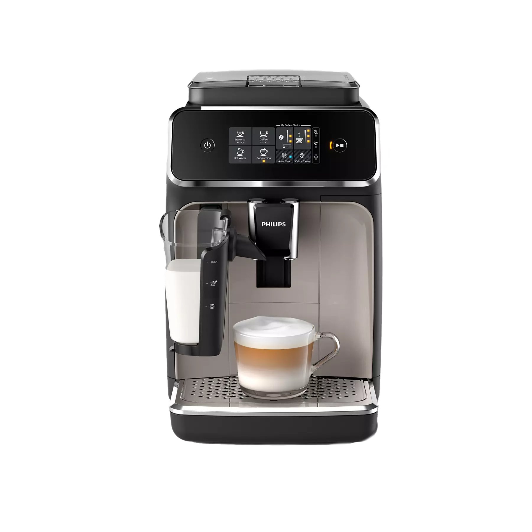 Philips LatteGo Series 2200 Fully Automatic Coffee Machine Zinc Brown