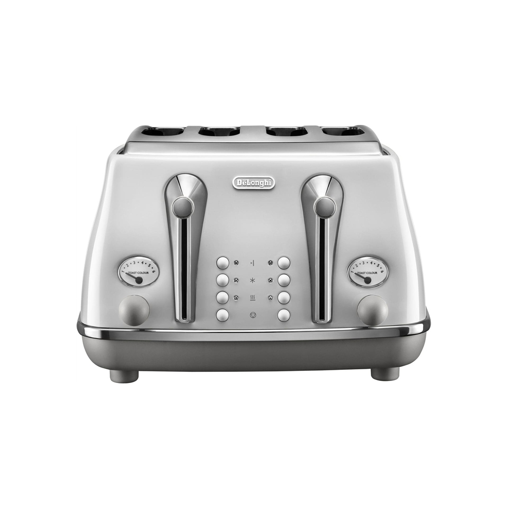 De'longhi Icona Capitals 4 Slice Toaster - Sydney White